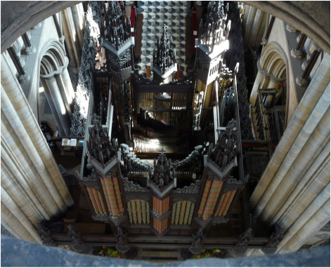 The pipe organ of Beverley Minster, East Yorkshire
