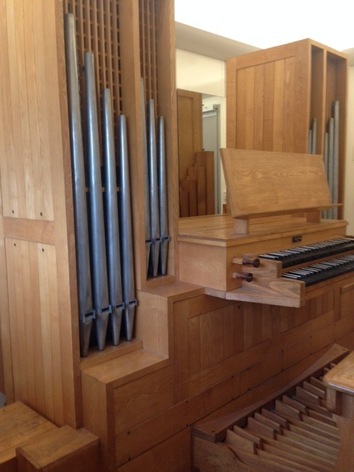The organ, refurbished by Wood Pipe Organ Builders in the Royal Northern College of  Music, Manchester
