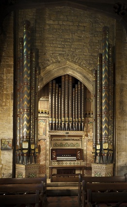 The Casson organ in All Saints', Thorpe Malsor after restoration by our company