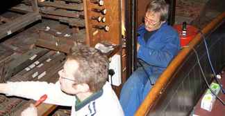 Organ in Westgate Chapel Wakefield restored by Wood Pipe Organ Builders Huddersfield Yorkshire