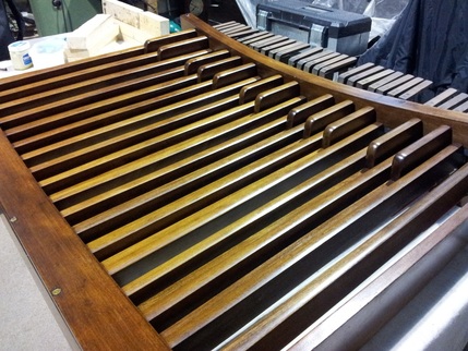 Organ pedalboard meticulously restored by Wood Pipe Organ Builders
