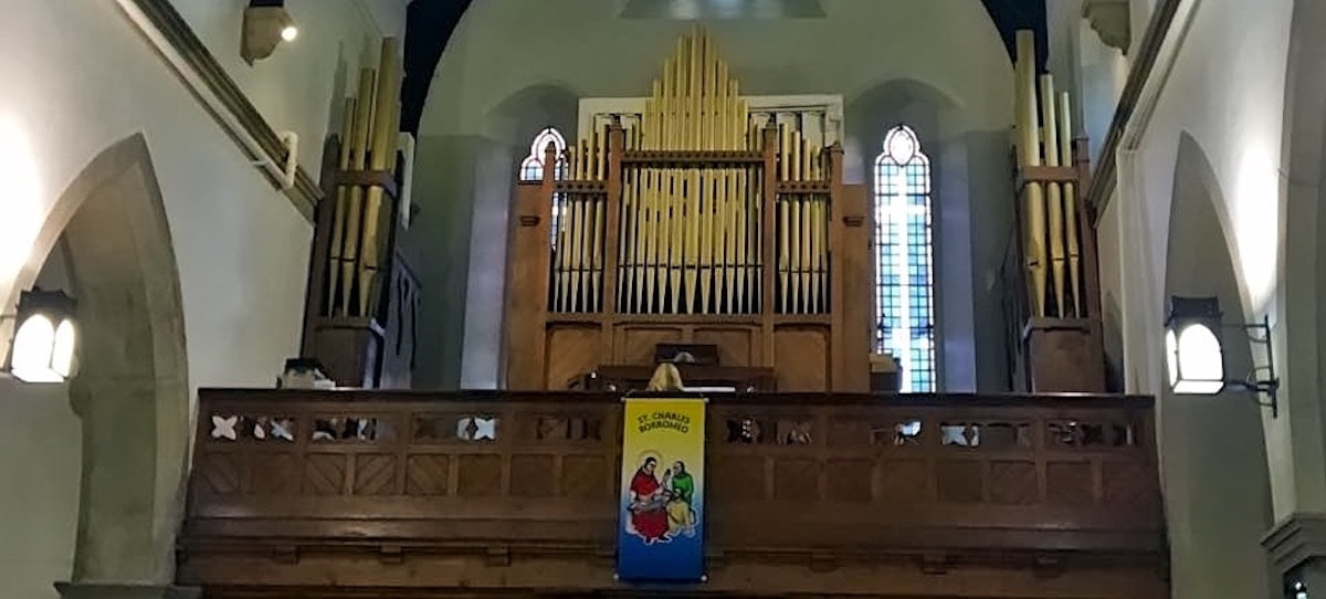 Restored organ in church of Charles Borromeo