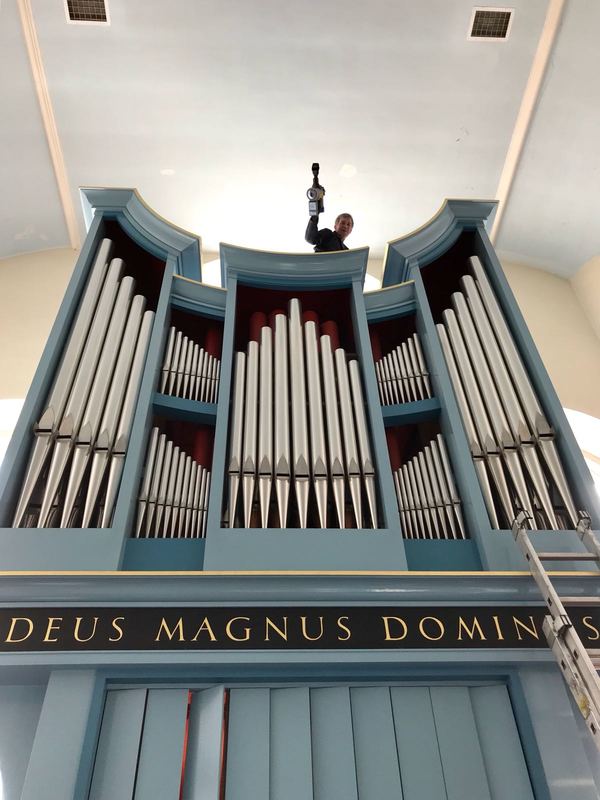 The organ in Canongate Kirk, Edinburg, restored by Wood Organ Builders