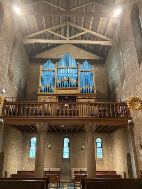 The Forster and Andrews Organ newly installed in the Church of St Alphege, Bath.