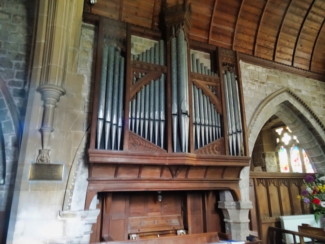 The pipe organ in St Helen's Church, Stillingfleet which is the subject of a historic restoration by Wood Pipe Organ Builders